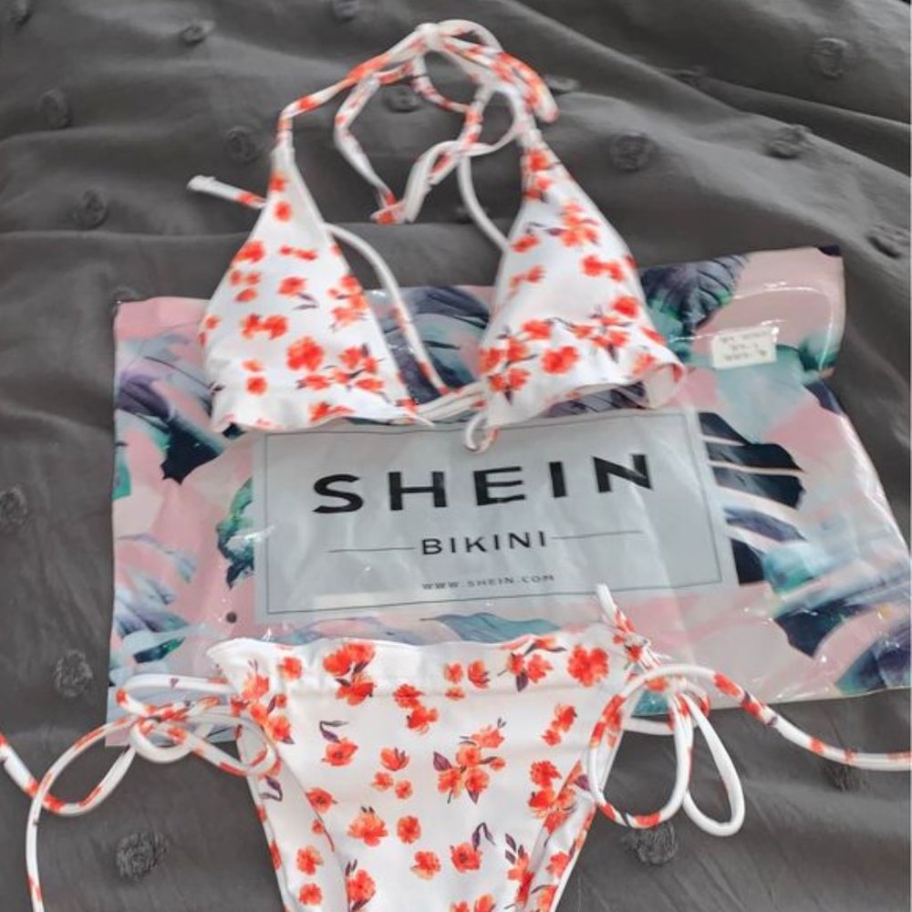 SHEIN Ditsy floral bikini set Size Small